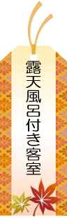 露天風呂付き客室のある温泉宿