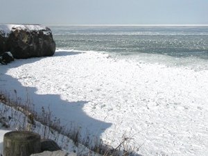 流氷の接岸