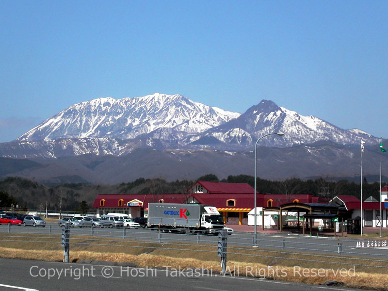 雄大な大山の眺め