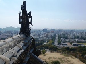 姫路城の天守からの眺望