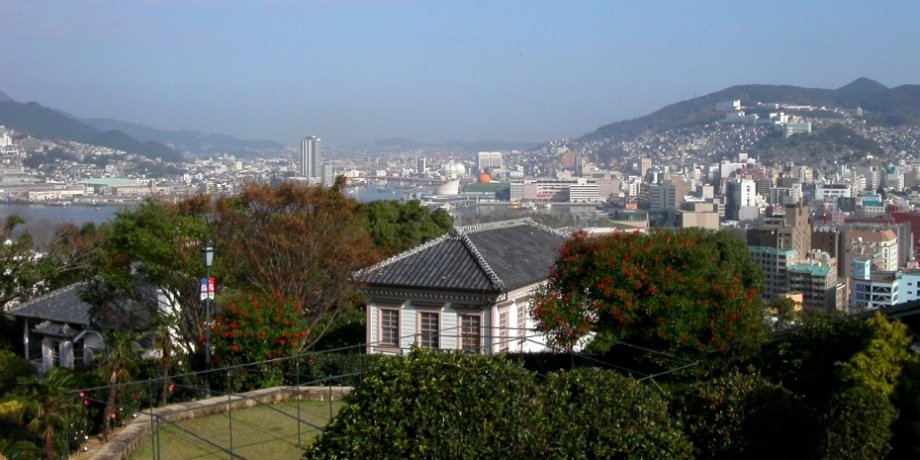 グラバー園からの長崎市街地の眺め