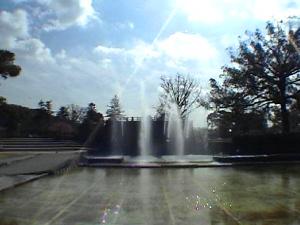 吉香公園の放射噴水