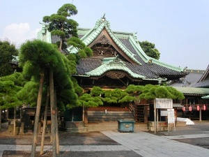 帝釈堂と瑞龍の松