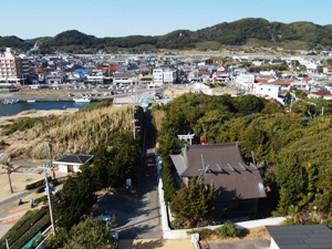 野島埼灯台から北側の眺め