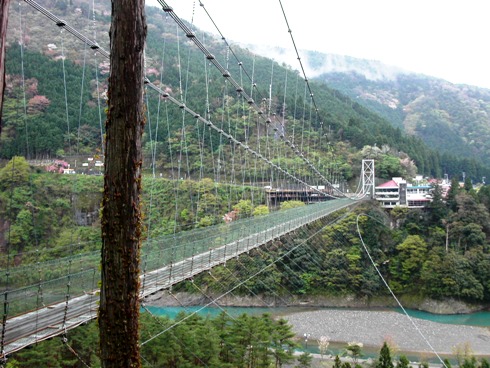 谷瀬の吊橋