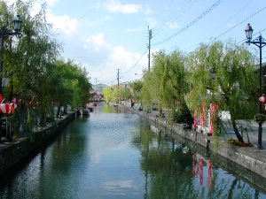 柳川の町並み